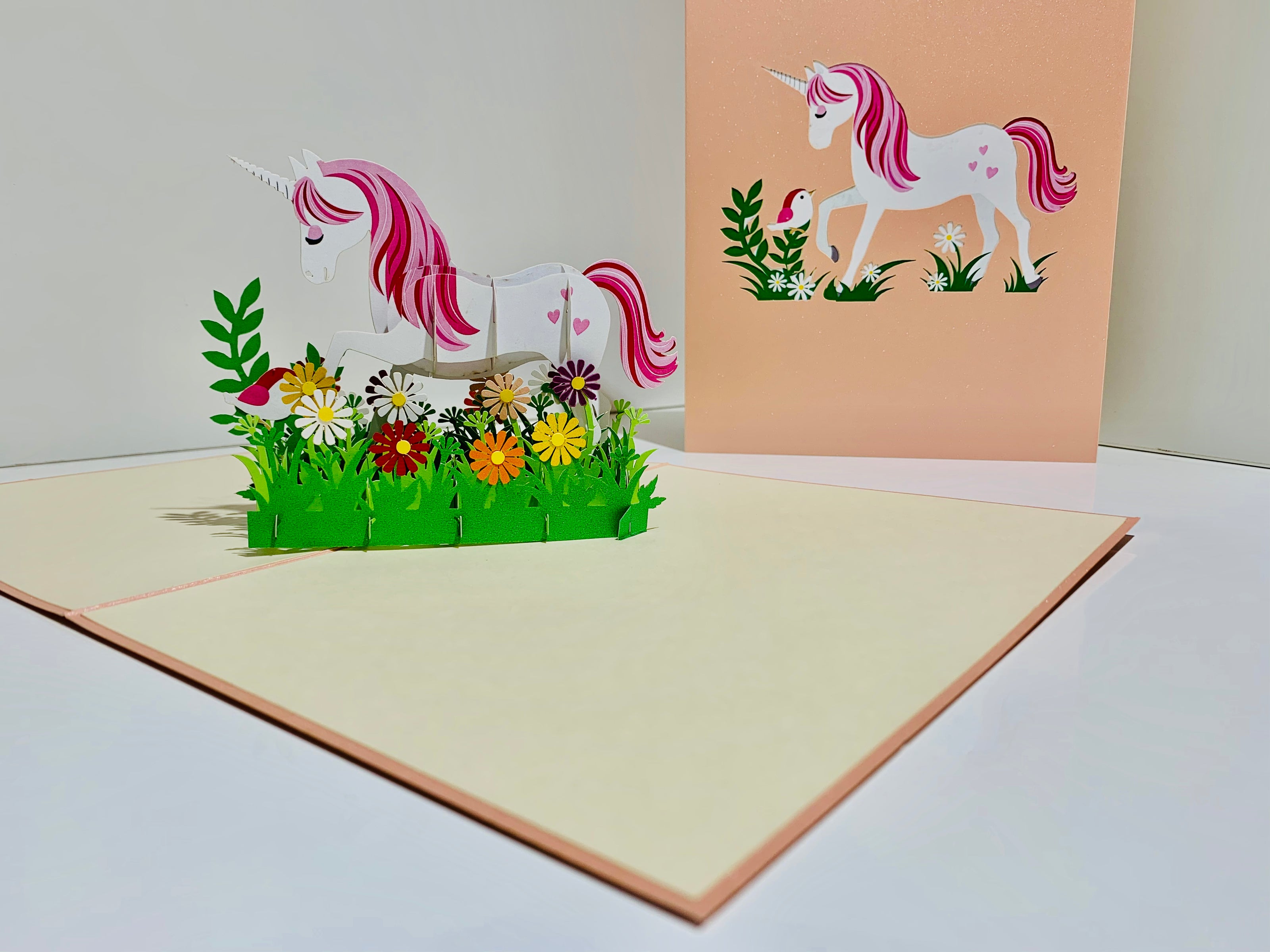 Super Cute Fairy Unicorn Origami Pop Cards 3D Pop Up Greeting Card Happy Birthday Thank You Handmade Gift Thinking of You Blank Card for Any Occasion Happy Mother's Day Australiana Celebrate the Beauty of Animals Perfect Gift for Girl
