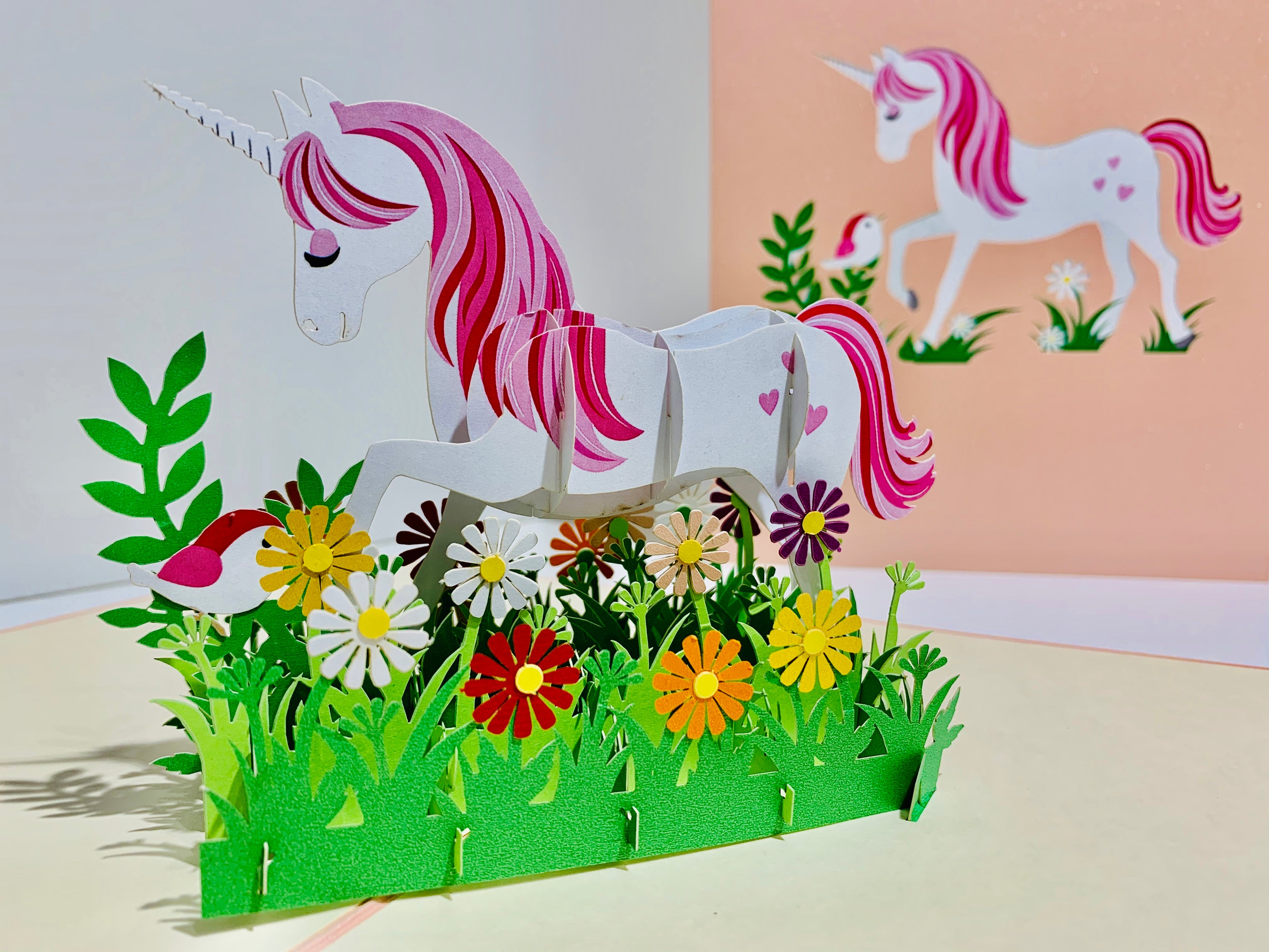 Super Cute Fairy Unicorn Origami Pop Cards 3D Pop Up Greeting Card Happy Birthday Thank You Handmade Gift Thinking of You Blank Card for Any Occasion Happy Mother's Day Australiana Celebrate the Beauty of Animals Perfect Gift for Girl