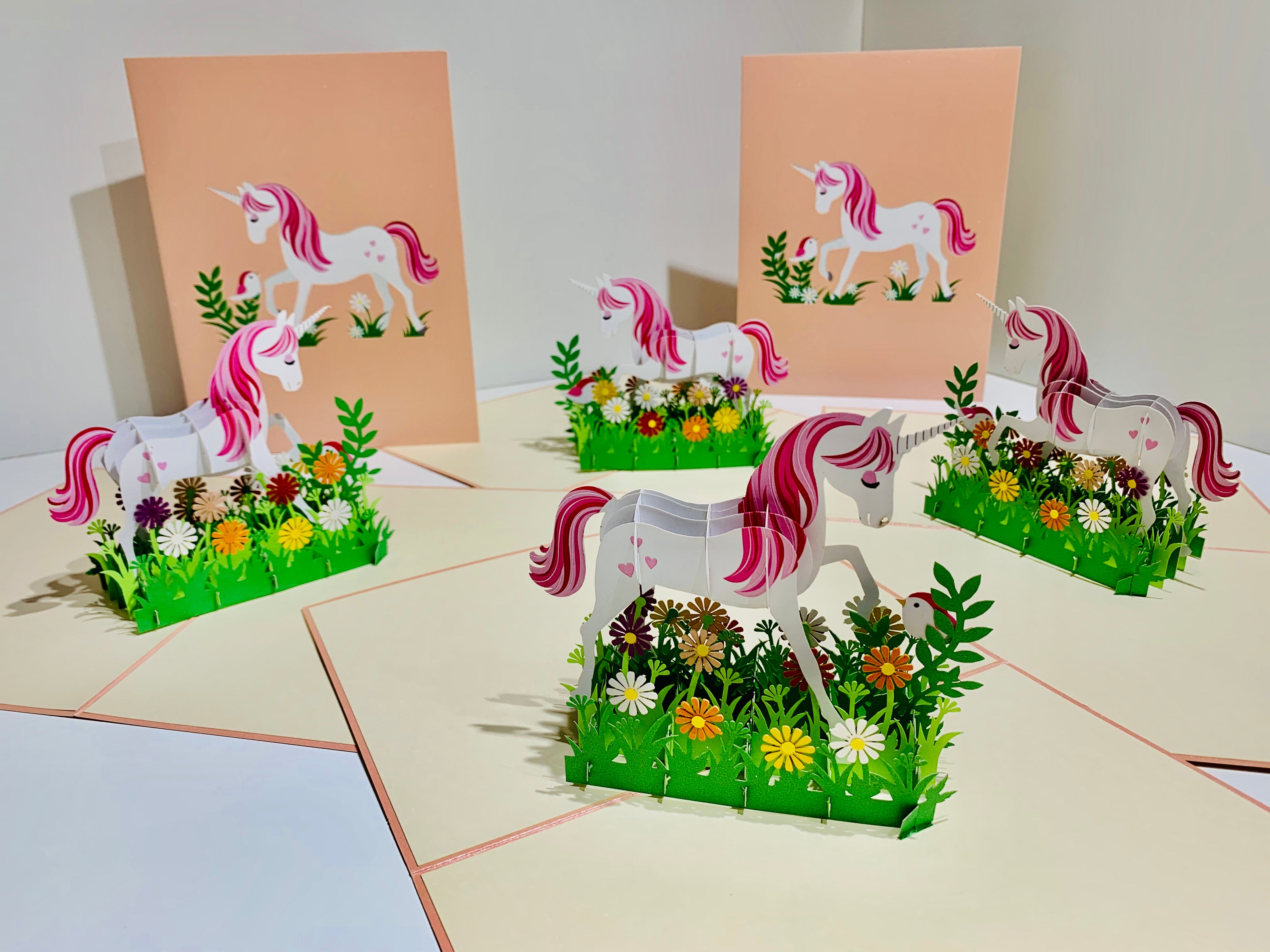 Super Cute Fairy Unicorn Origami Pop Cards 3D Pop Up Greeting Card Happy Birthday Thank You Handmade Gift Thinking of You Blank Card for Any Occasion Happy Mother's Day Australiana Celebrate the Beauty of Animals Perfect Gift for Girl