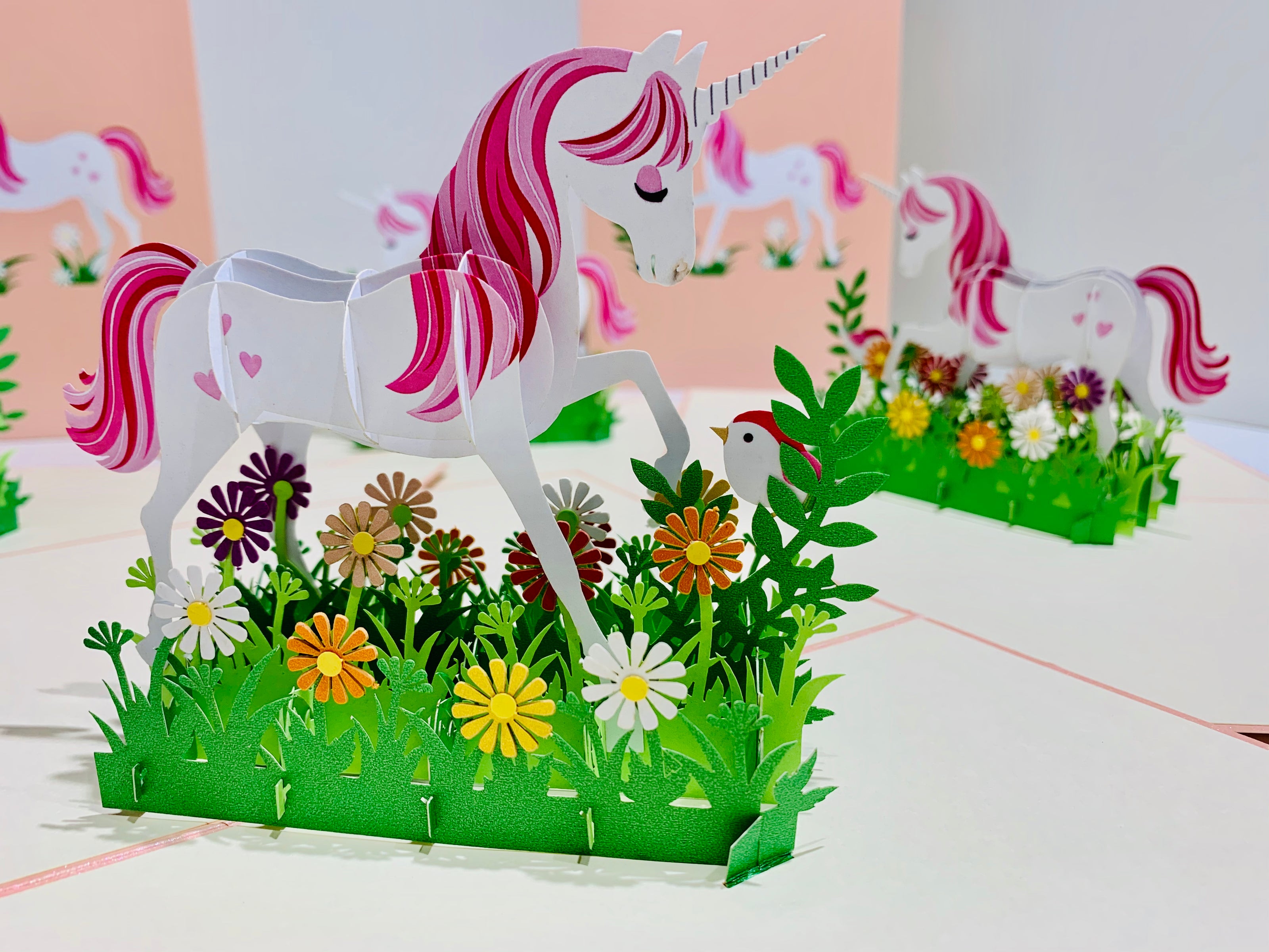 Super Cute Fairy Unicorn Origami Pop Cards 3D Pop Up Greeting Card Happy Birthday Thank You Handmade Gift Thinking of You Blank Card for Any Occasion Happy Mother's Day Australiana Celebrate the Beauty of Animals Perfect Gift for Girl