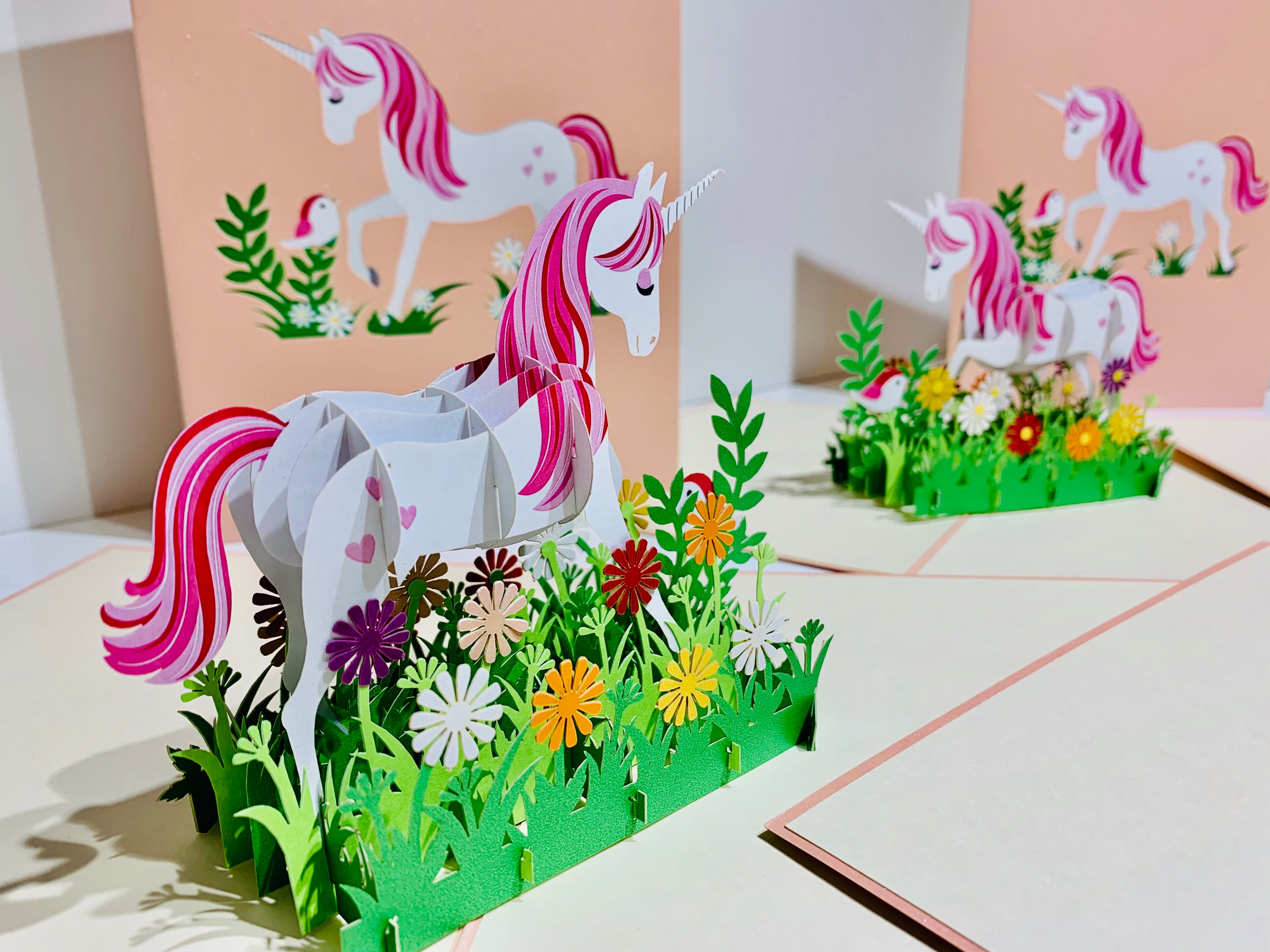 Super Cute Fairy Unicorn Origami Pop Cards 3D Pop Up Greeting Card Happy Birthday Thank You Handmade Gift Thinking of You Blank Card for Any Occasion Happy Mother's Day Australiana Celebrate the Beauty of Animals Perfect Gift for Girl