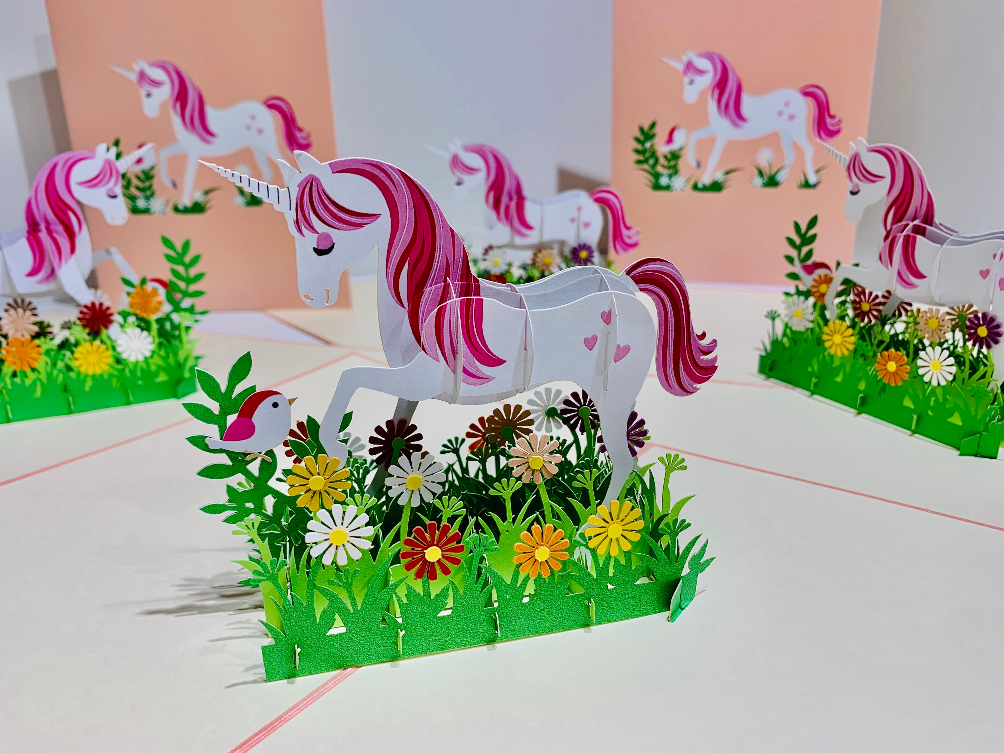 Super Cute Fairy Unicorn Origami Pop Cards 3D Pop Up Greeting Card Happy Birthday Thank You Handmade Gift Thinking of You Blank Card for Any Occasion Happy Mother's Day Australiana Celebrate the Beauty of Animals Perfect Gift for Girl