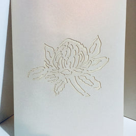 Metallic White Waratah Australian Native Flower Origami Pop Cards 3D Pop Up Greeting Card Happy Birthday Thank You Handmade Gift Thinking of You Blank Card for Any Occasion Happy Mother's Day Happy Father's Australiana (Copy)