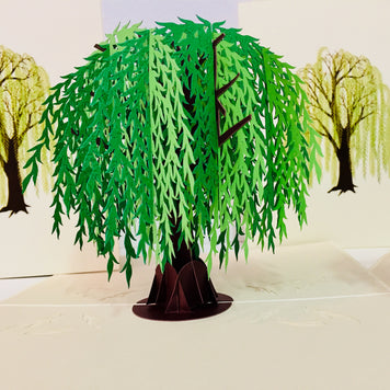 Weeping Willow Tree Pop Up Greeting Card Origami Pop Cards 3D Pop Up Greeting Card Happy Birthday Thank You Handmade Gift Thinking of You Blank Card for Any Occasion Happy Mother's Day Happy Father's Australiana Celebrate
