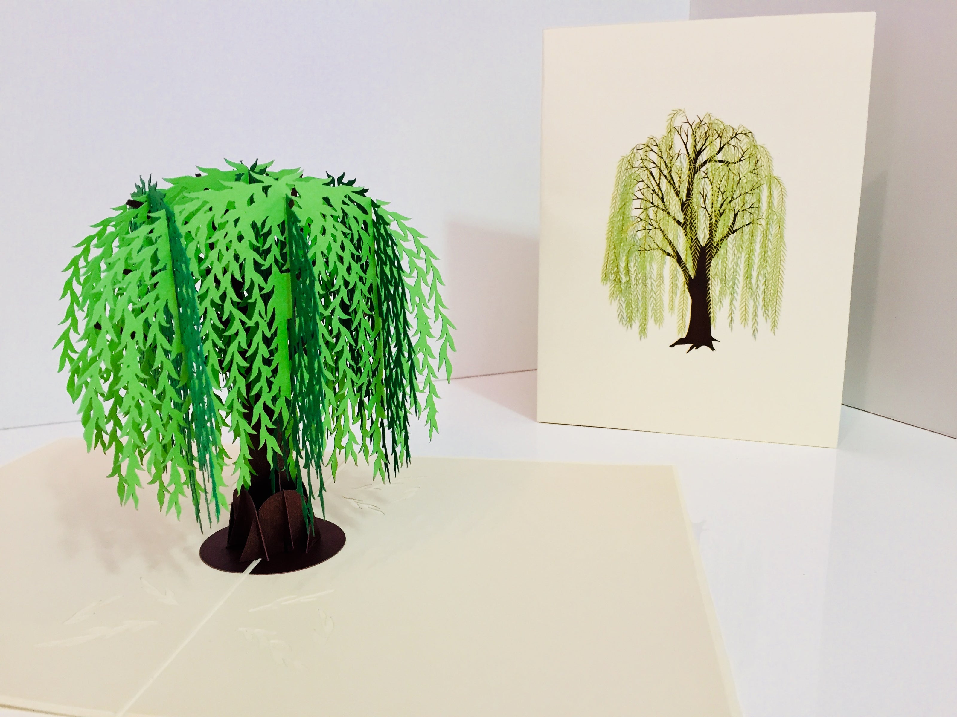 Weeping Willow Tree Pop Up Greeting Card Origami Pop Cards 3D Pop Up Greeting Card Happy Birthday Thank You Handmade Gift Thinking of You Blank Card for Any Occasion Happy Mother's Day Happy Father's Australiana Celebrate