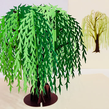 Weeping Willow Tree Pop Up Greeting Card Origami Pop Cards 3D Pop Up Greeting Card Happy Birthday Thank You Handmade Gift Thinking of You Blank Card for Any Occasion Happy Mother's Day Happy Father's Australiana Celebrate