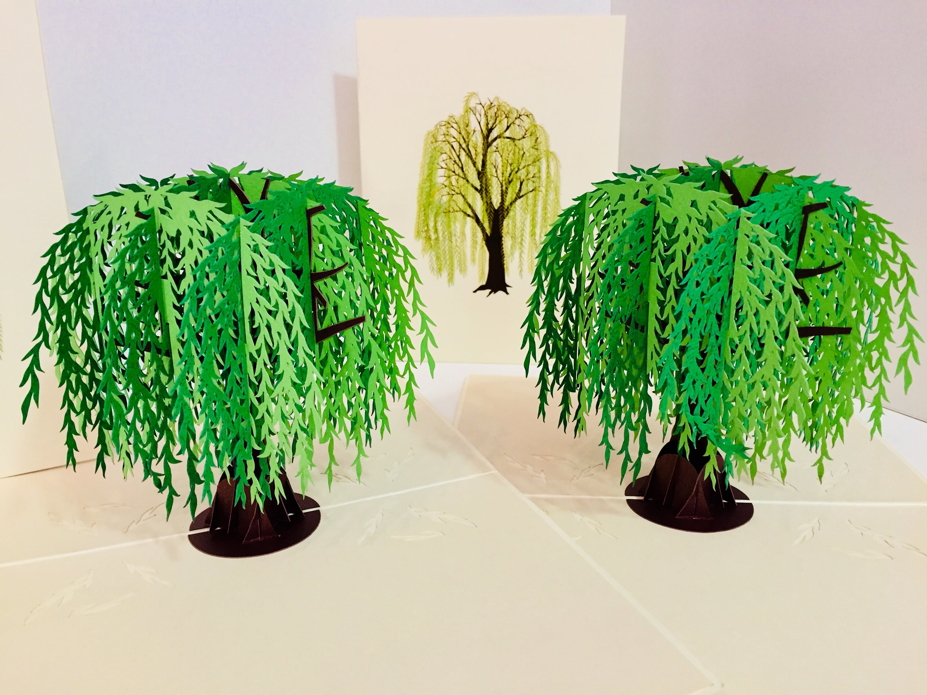 Weeping Willow Tree Pop Up Greeting Card Origami Pop Cards 3D Pop Up Greeting Card Happy Birthday Thank You Handmade Gift Thinking of You Blank Card for Any Occasion Happy Mother's Day Happy Father's Australiana Celebrate