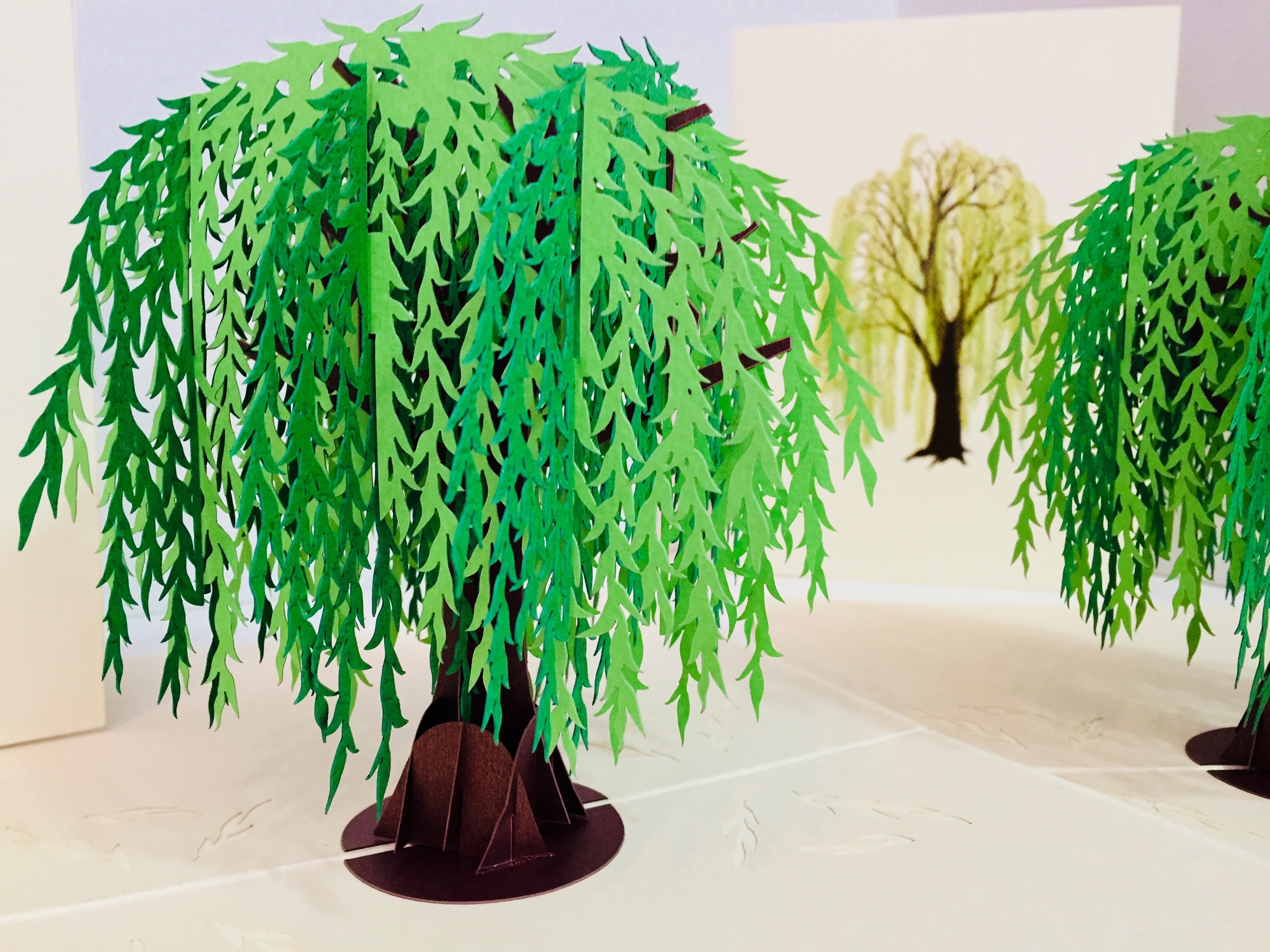 Weeping Willow Tree Pop Up Greeting Card Origami Pop Cards 3D Pop Up Greeting Card Happy Birthday Thank You Handmade Gift Thinking of You Blank Card for Any Occasion Happy Mother's Day Happy Father's Australiana Celebrate