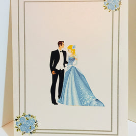Western - Metallic Sapphire Wedding Classic 3D POP UP GREETING CARD - Created by Origami Pop Cards – 3D Pop Up Greeting Cards, Australian Design & Handmade, 3D Pop Up Magical Paper Cards, Handmade Pop Up Cards Celebrate Love Anniversary Heart and Romantic