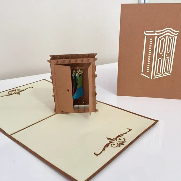 Wooden Clothing Wardrobe Storage ~ Perfect Gifts for Crazy Cat Lovers Origami Pop Cards 3D Pop Up Greeting Card Best Wishes Happy Birthday Gift Thank You Handmade Best Wishes Blank Card for Any Occasion Happy Mother's Day Happy Mother's Day Celebration