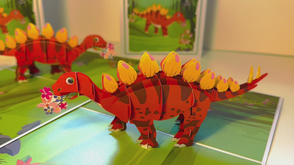 Jungle Baby Dinosaur Origami Pop Cards 3D Pop Up Greeting Card Happy Birthday Thank You Handmade Gift Thinking of You Blank Card for Any Occasion Happy Mother's Day Happy Father's Australiana Celebrate the Beauty of Animals Perfect Gift for Boy