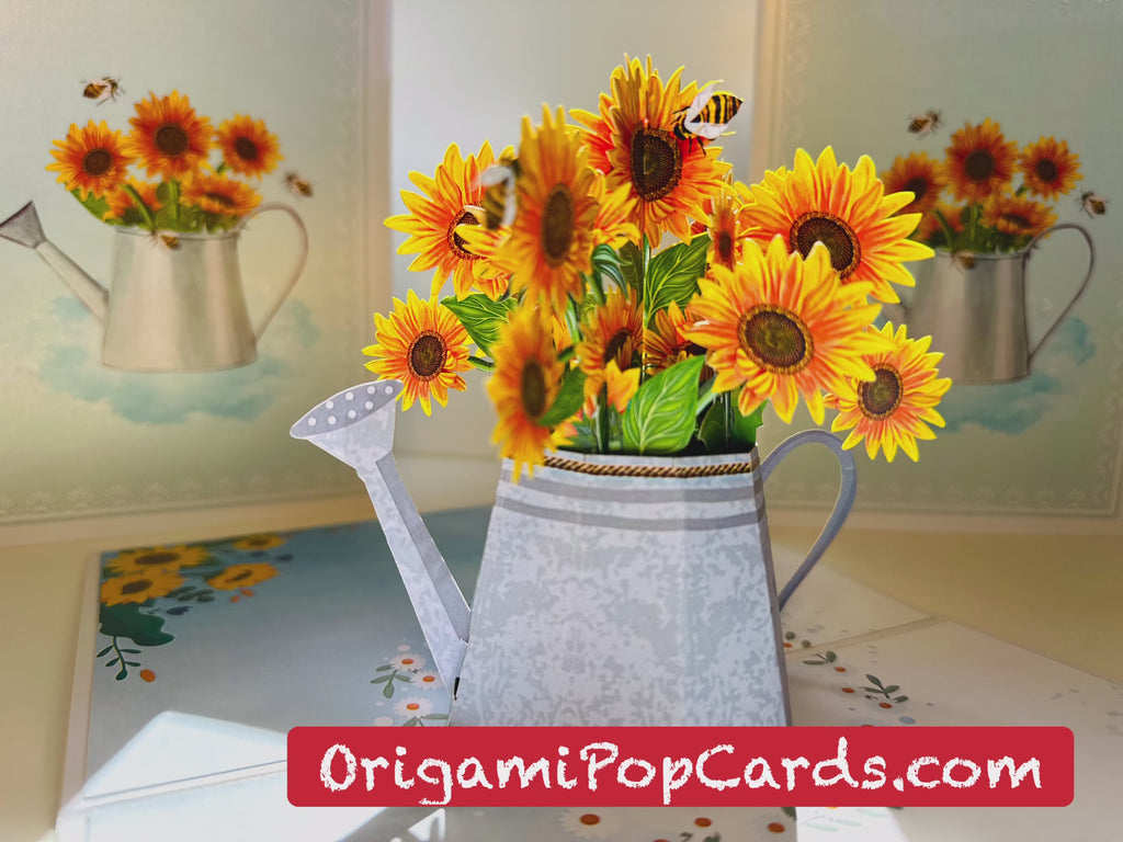 Pop Cards 3D Pop Up Greeting Card Happy Birthday Thank You Handmade Gift Thinking of You Blank Card for Any Occasion Happy Mother's Day Happy Father's Australiana Celebrate the Beauty of Flower