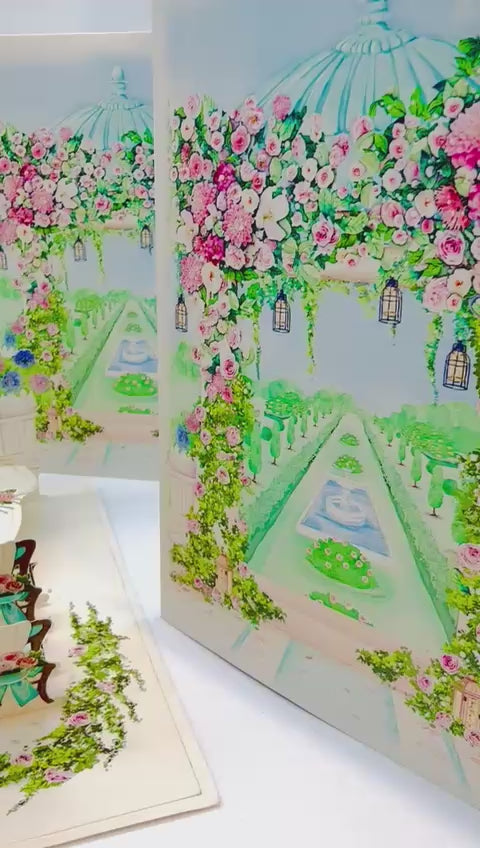 Country Wedding with Bride & Groom 3D POP UP GREETING CARD - Created by Origami Pop Cards – 3D Pop Up Greeting Cards, Australian Design & Handmade, 3D Pop Up Magical Paper Cards, Handmade Pop Up Cards Celebrate Love Anniversary Heart Fell and Romantic