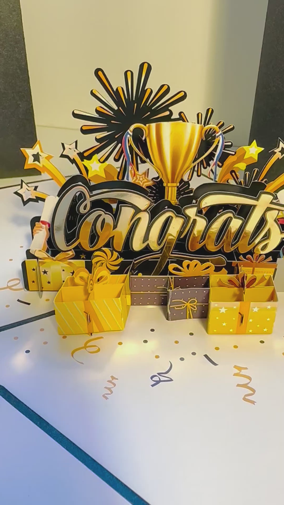CONGRATS That Are Perfect for Any Occasion Origami Pop Cards 3D Pop Up Greeting Card Thank You Handmade Gift Thinking of You Happy Birthday Occasion Australiana Celebrate the Beauty and Happiness During Special Day Best Wishes Gift